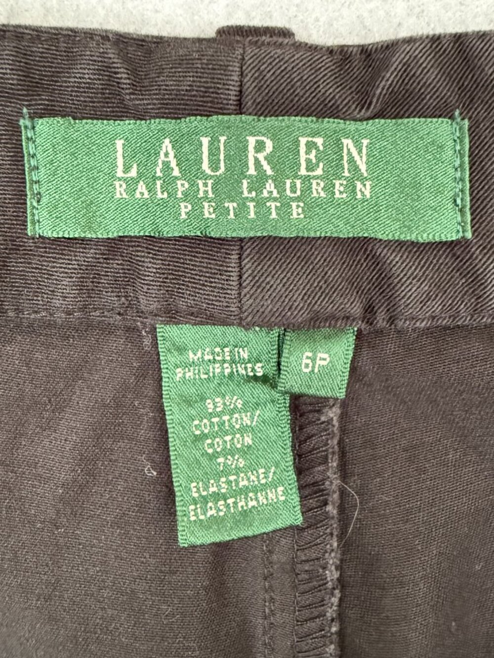 Lauren Ralph Lauren Petite Women’s Black Pants 6P Straight Leg Classic Preppy - Picture 6 of 13